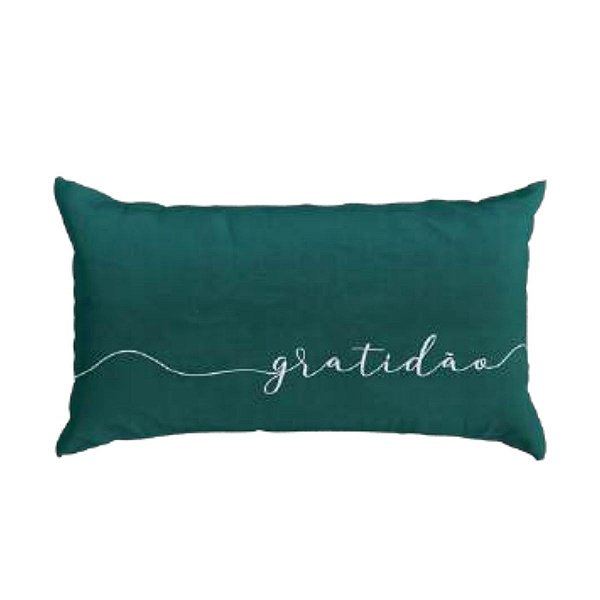 Almofada Baguete Gratidão 445486 28x48cm Belchior