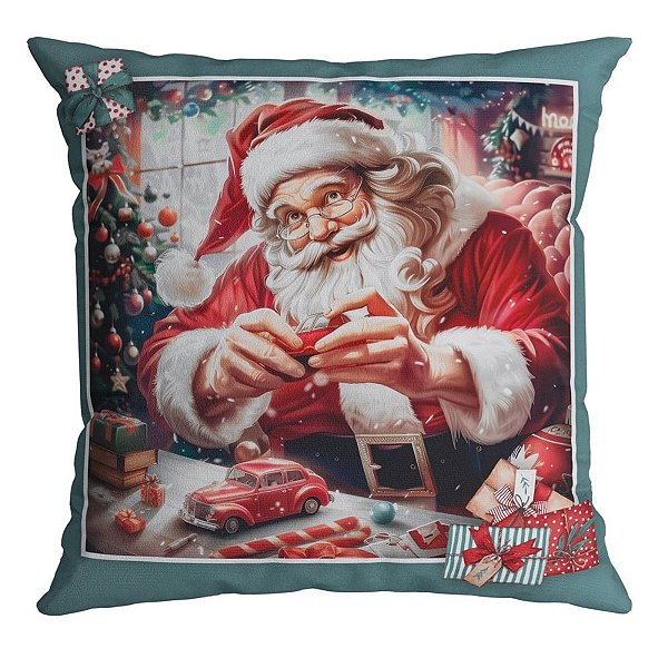 Almofada Natalina Papai Noel 445513 43x43cm Belchior