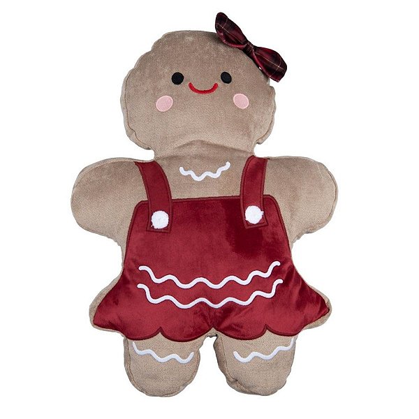 Almofada Natalina Boneca Ginger Bella 445473 37x53cm Belchior
