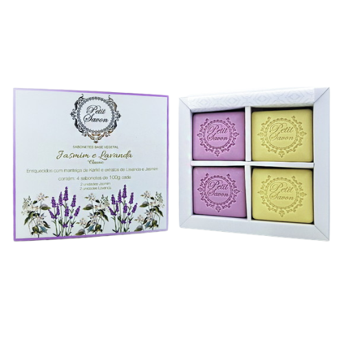 Sabonete Em Barra 4und Lavanda E Jasmim Petit Savon