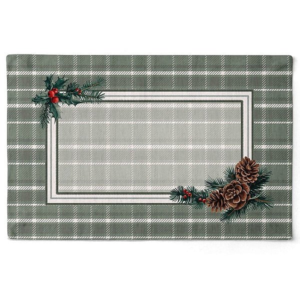 Lugar Americano Natalino Presentes e Pinhas 48x30,5cm 2Und 535060 Belchior