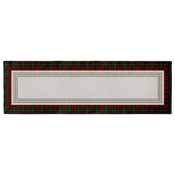 Toalha Caminho de Mesa Natalino Tradição Das Cerejas 530056 43x141cm Belchior
