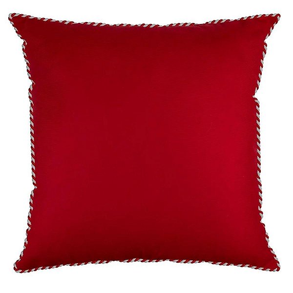 Almofada Natalina Vermelha C/ Cordão 445500 43x43cm Belchior