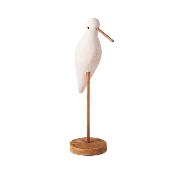Escultura Pássaro Em Poliresina 15919 G 15,5x10x35cm Mart