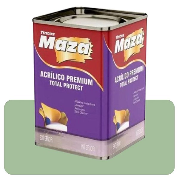 Tinta Acrilica Maza Protect Verde Kiwi 18L Fosco Premium