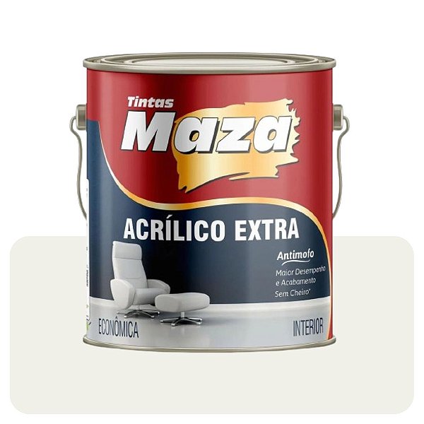 Tinta Acrílica Gelo 3,6L Fosco Maza Extra (Econômica)