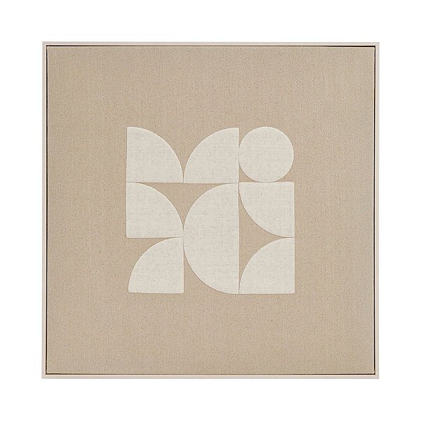 Quadro Em Linho e Texturizado 18177-B 60x60x3,5cm Tela Mart