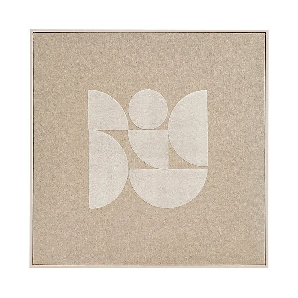 Quadro Em Linho e Texturizado 18177-A 60x60x3,5cm Tela Mart