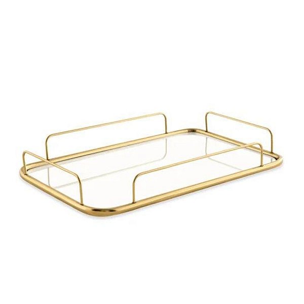 Bandeja Em Metal Espelhado 13043 P 5,5x38,5x25,5cm Mart