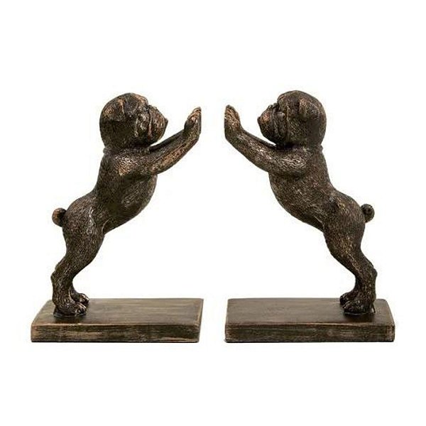 Escultura Aparador de Livros Cachorro 20x27x9cm 17826 Mart