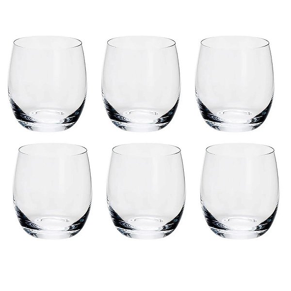 Copo Baixo C/6 P/ Whisky Polo 58159 410ml Bohemia