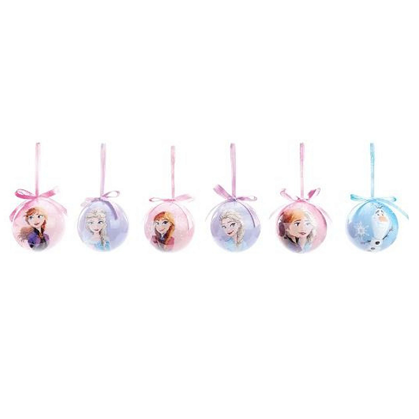 Bola Natalina Disney 6cm C/6 Frozen 1118104 Cromus
