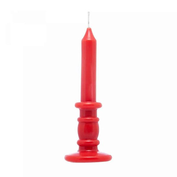 Vela de Parafina Classic Vermelha 6x16,5cm 61636 Wolff