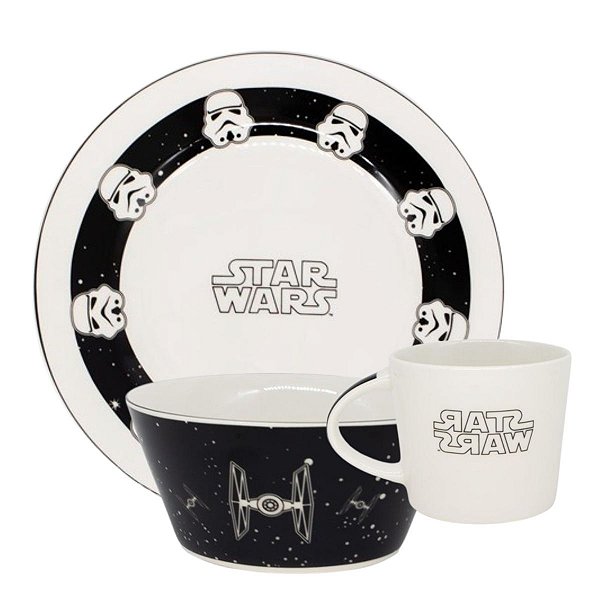 Prato Kit Breakfast Star Wars 10025666 300ml Zonacriativa