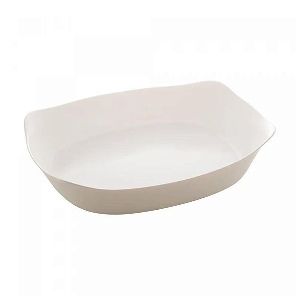 Refratário Opalino Carine White 34x25x7,5cm 5870 Lyor