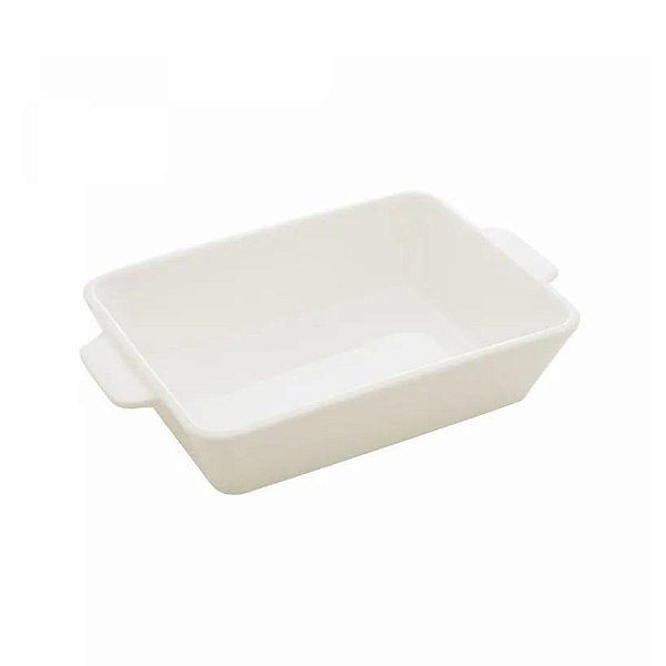 Refratário Basic  Porcelana C/ Alça 14,5x23,5x5cm 5766 Lyor