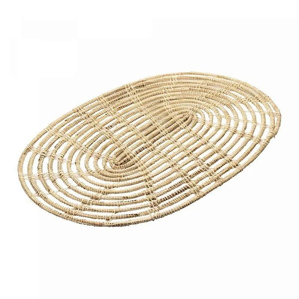 Jogo Americano Fibra Natural Oval Palm 45 X32CM 220254 Lyor
