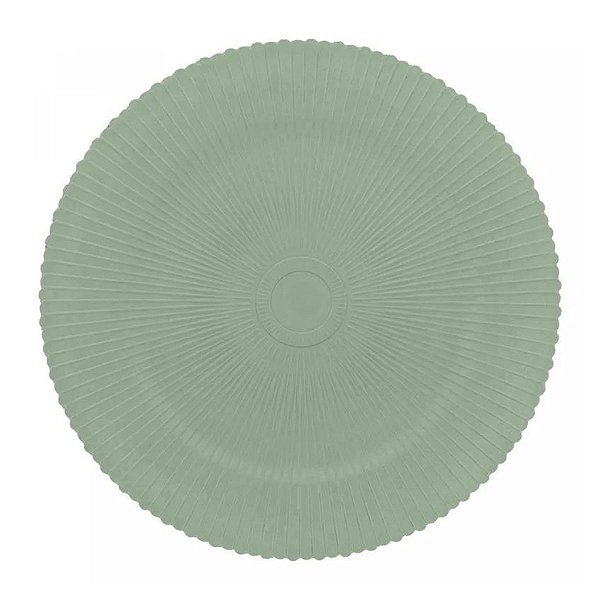 Sousplat VerdeDe Plástico Onix 7716 1Und 33cm Lyor