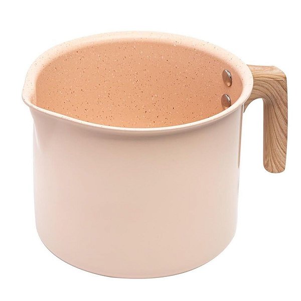Panela Leiteira de Indução Alumínio e Cerâmica Bege 1,7L 220099 Lyor