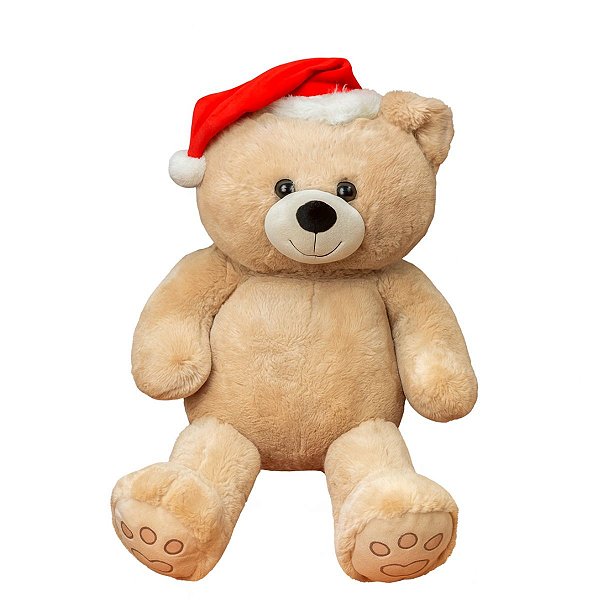 Urso Natalino Marrom e Vermelho 60cm 1029212 Cromus