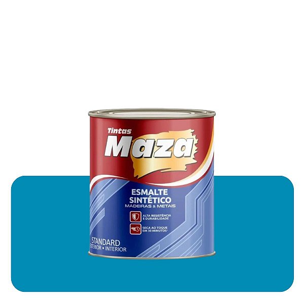 Esmalte Brilhante Azul Mar  0,225mL Sintético Solvente Maza