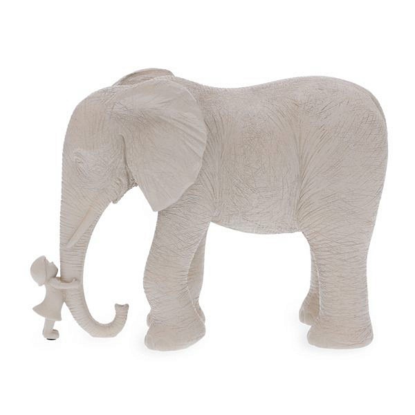 Escultura Elefante Em Poliresina 22,5x30x13,5cm 18931 Mart