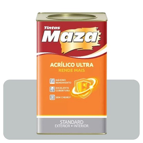 Tinta Acrílica Inox 18L Fosco Maza Ultra Rende Mais Standard
