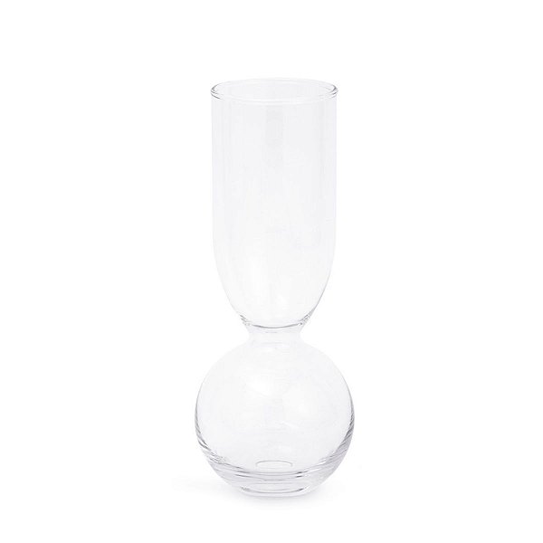 Vaso Em Vidro Decorativo 25,5x10cm 18697-P  Mart