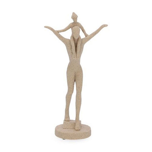 Escultura Em Poliresina Família 32,50x16,5x9,5cm 19430 Mart