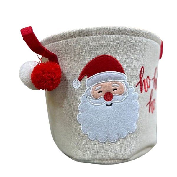 Cesta Noel Hohoho Vermelha 25cm C/1UN 1057072 Cromus