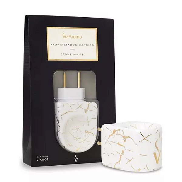 Aromatizador Elétrico Stone White Viaaroma