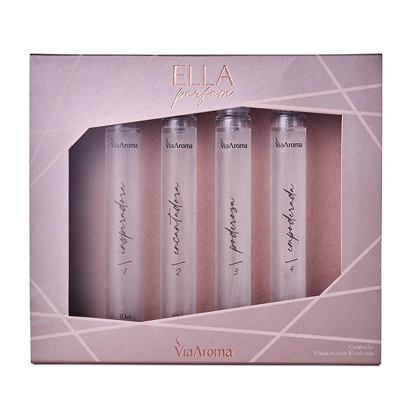 Coleção Ella Perfumes de Bolsa 10ML Kit C/4und Viaaroma