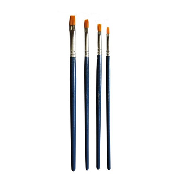Kit Pincel Achatado 0.7001 C/ 4 Unidades Compel