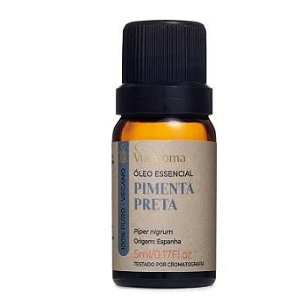 Óleo Essencial Pimenta Preta Via Aroma 5m - Viaaroma