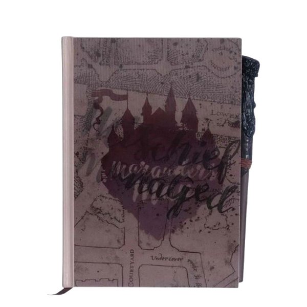 Caderno De Anotações C/Caneta 20X14cm Harry Potter Mapa Do Maroto 10072858