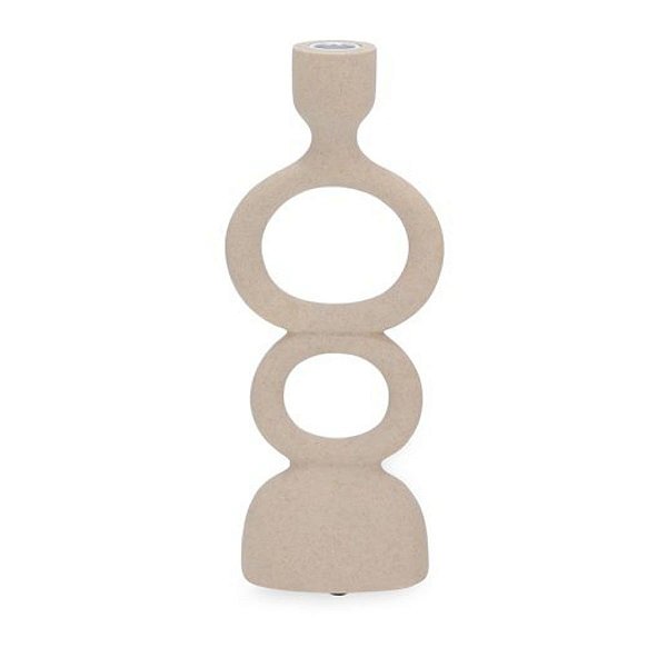 Castiçal Porta Velas Em Poliresina 30cm 19424G Mart