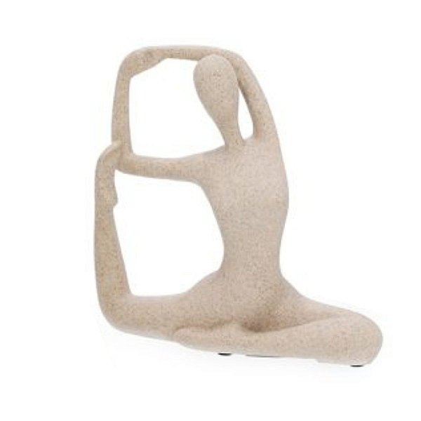 Escultura Yoga Posição Pombo Real 19x12x6,5cm 19432-B Mart