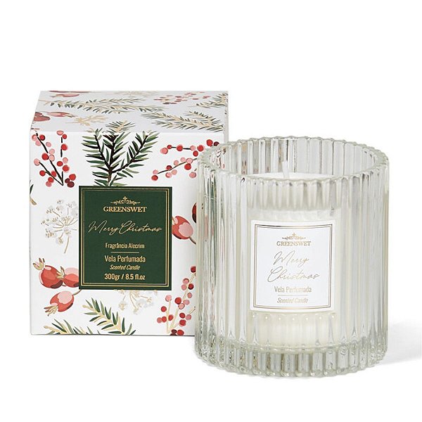 Vela Perfumada Alecrim Especial Natal 180g Greenswet