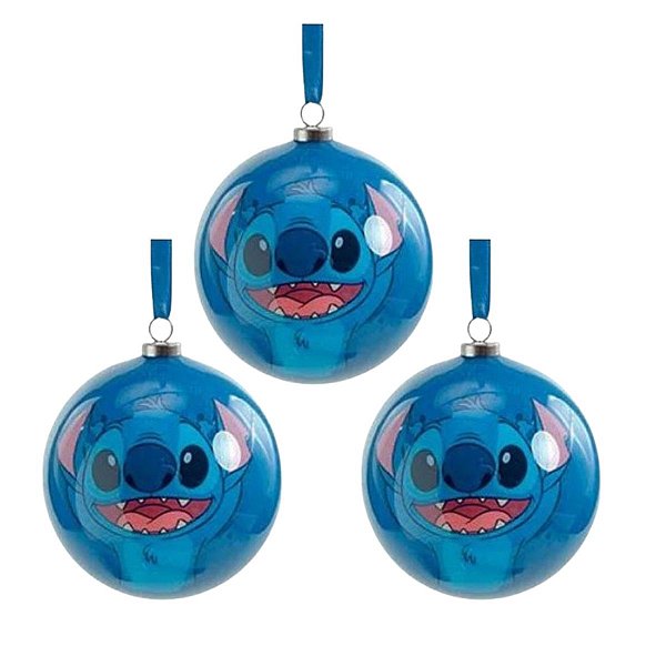Bola Natalina 6cm Disney Stitch C/6 1026643 Cromus