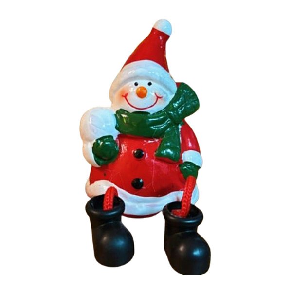Mini Boneco De Neve Decorativo Sentado 7cm  FafaImports