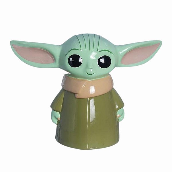 Cofre 3D Baby Yoda Em Vinil 18cm 10083127 ZonaCriativa
