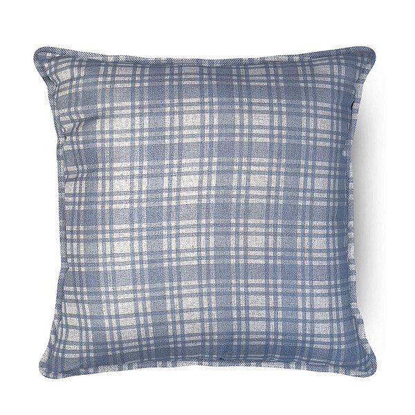 Almofada Raizes Do Ninho Xadrez Blue 399148 43x43cm