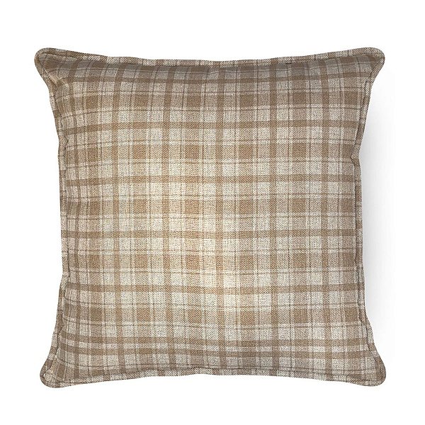 Almofada De Pascoa Rustico  Xadrez Bege 399152 43x43cm Belchior