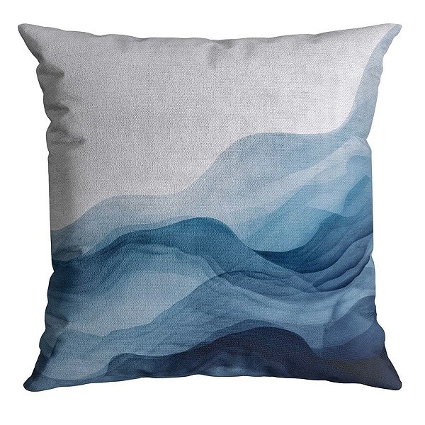 Almofada Velveteen  Azul 799  Basica 43x43cm Belchior