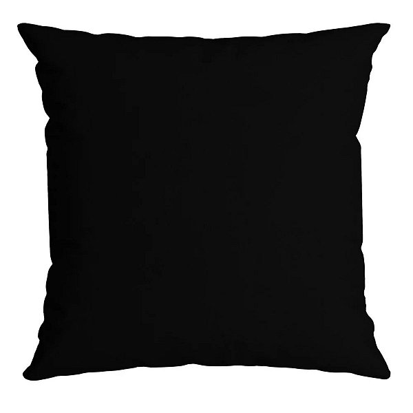 Almofada Básica Preta Luxor Premium 043 43x43cm Belchior