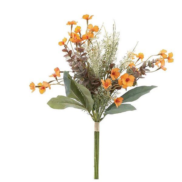 Pick Eucalipto Ramalhete Amarelo 44cm C/1UN 1062611  Cromus