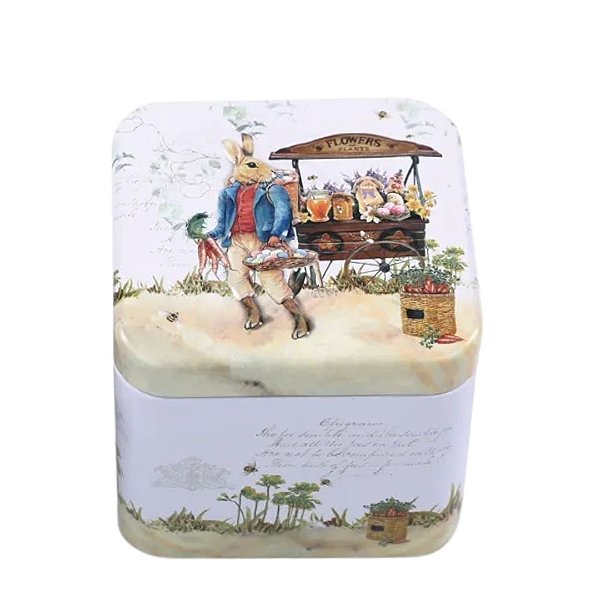 Pote Porta Mantimentos Coelho Da Pascoa Quadrado 1065485