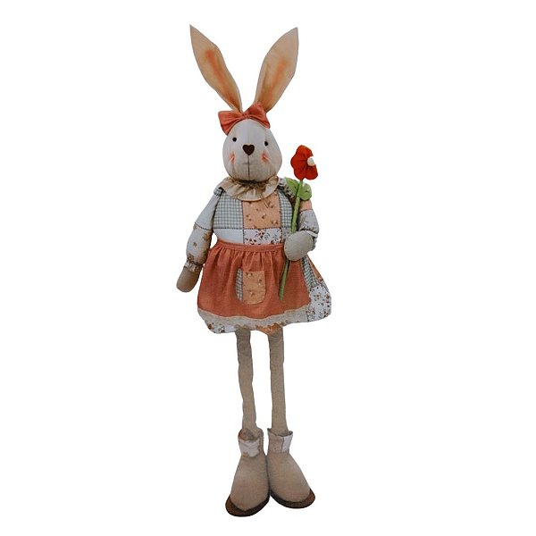 Coelho Da Páscoa Patchwork Retrátil Menina 140cm 1067498