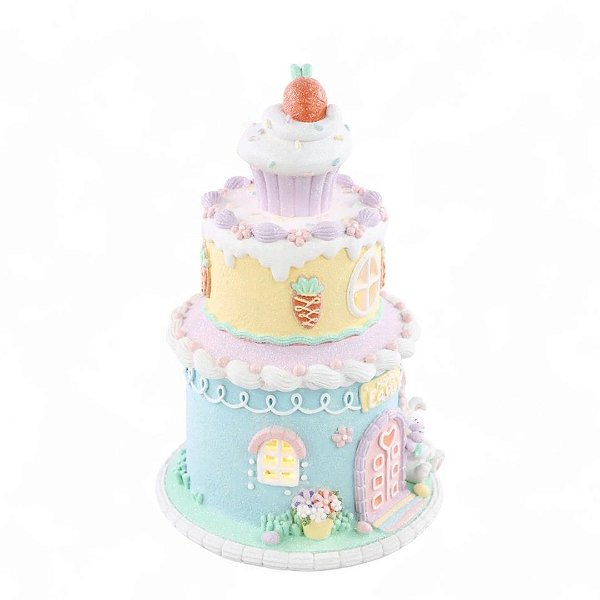Casa Bolo De Páscoa Pastries C/Led 1050395 25,5x16,5x16,5cm