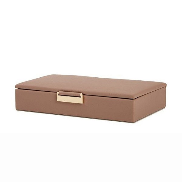 Livro Caixa Em Pu Nude 4,5x13x24,5cm 18219 Mart